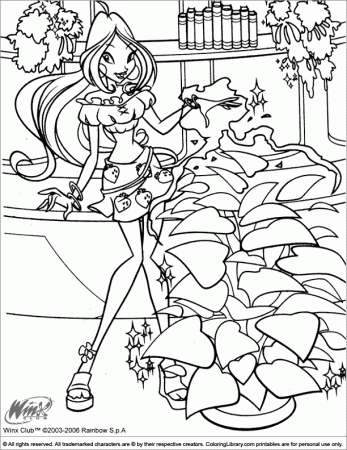 printaroxy winx club Colouring Pages (page 2)