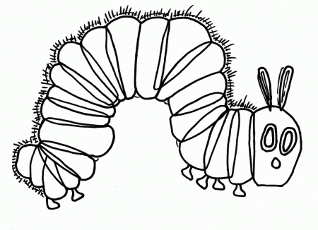 Hungry Caterpillar Coloring Page | Into the Mind of the Artist