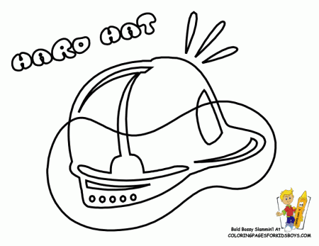 Hard Hat Coloring Page
