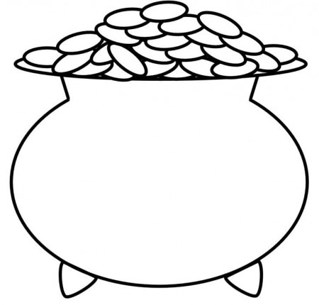 pot of gold coloring sheet | Coloring Picture HD For Kids 