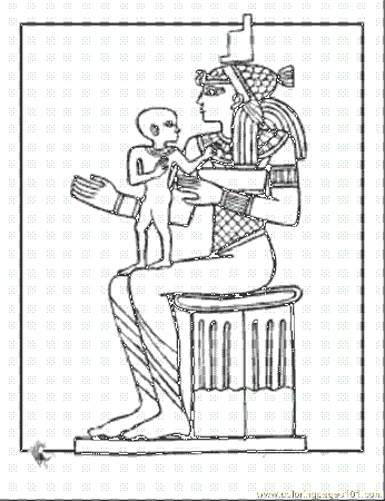 Egypt Art Coloring Pages