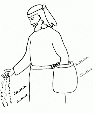 sower and the seed Colouring Pages (page 2)