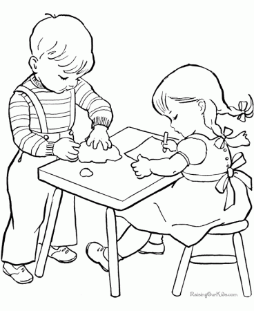 Free printable school coloring page | Coloring