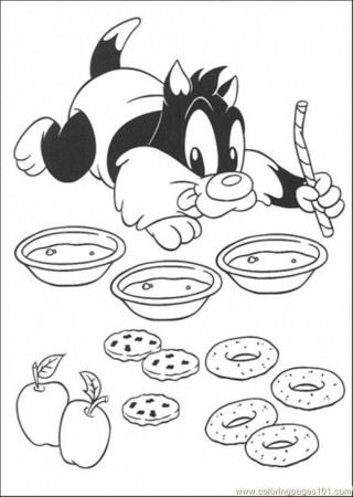Coloring Pages Baby Sylvester (Cartoons > Others) - free printable 