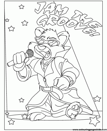 hip hop cartoon Colouring Pages