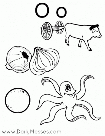 Daily Messes: O is for Octopus, Orange, and Oatmeal