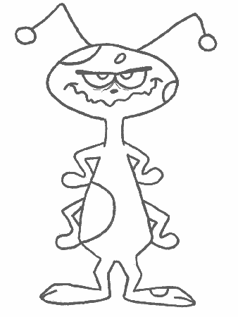 Cute Cartoon Monster Coloring Pages Images & Pictures - Becuo