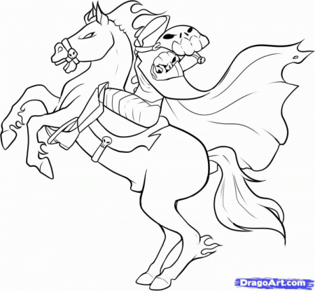 horseman Colouring Pages