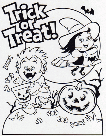 Happy Halloween Party Coloring Page: Happy Halloween Party 