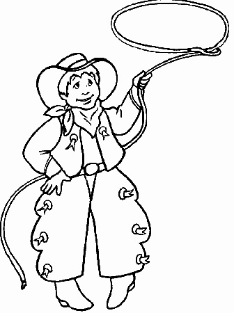 Cowboy Coloring Pages To Print 296 | Free Printable Coloring Pages