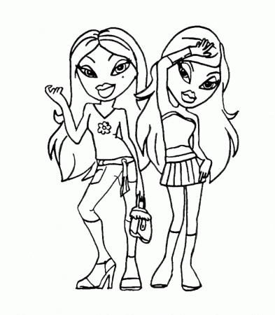 Bratz coloring | coloring pages for kids, coloring pages for kids 