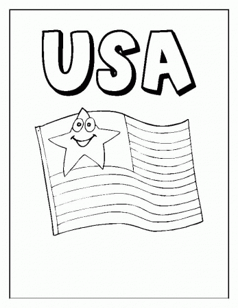 American Coloring Pages Picture : I LOVE USA