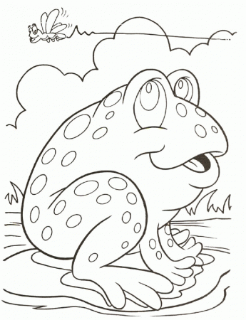 T is for toad! [coloring pages] | FROGS