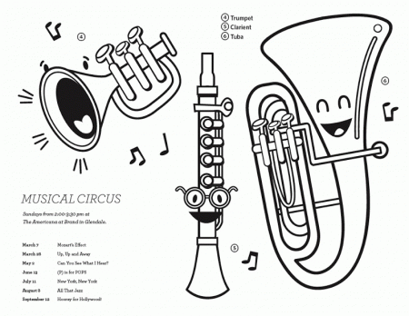 Coloring Pages Of Instruments