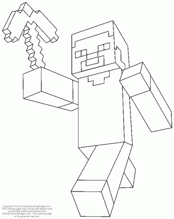 minecraft?s Colouring Pages