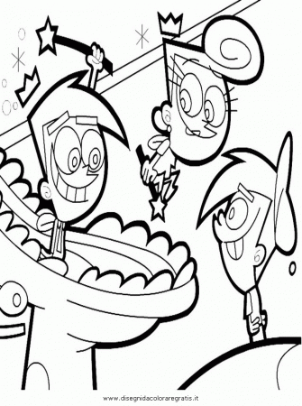 timmy and wanda Colouring Pages