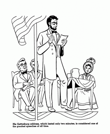 USA-Printables: President Abraham Lincoln - Gettysburg Address 