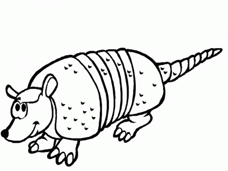 Armadillo Coloring Pages Printable - Kids Colouring Pages