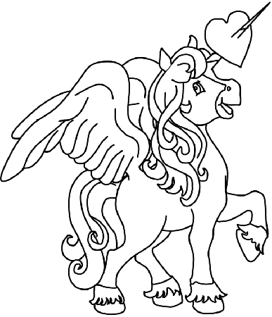 baby unicorn cute Colouring Pages (page 2)