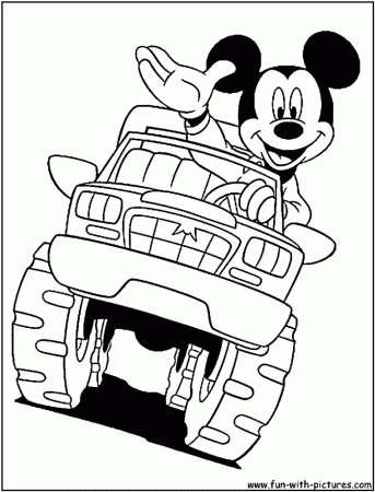 Monster Truck Coloring Page Kids | 99coloring.com
