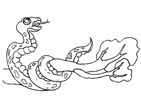 Printable Snake4 Snakes Coloring Pages - Coloringpagebook.com