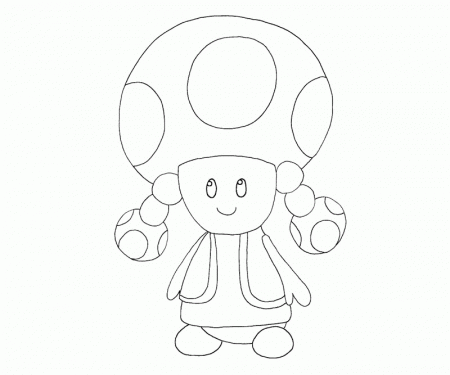 11 Toadette Coloring Page