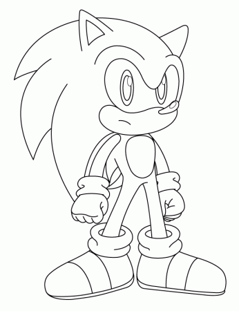 Super-sonic-coloring-10 | Free Coloring Page Site