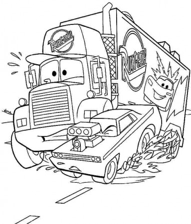 Free Transportation Cars Movie Coloring Pages For Kids #