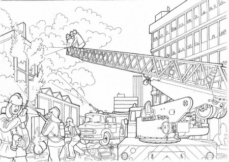 Coloring Page - Fireman coloring pages 21