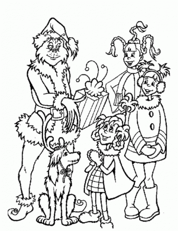 Grinch Coloring Page Kids | 99coloring.