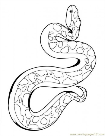 Free Printable Coloring Page Snake Colouring Reptile - quoteko.com