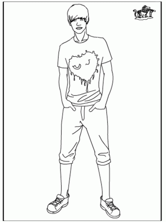 Justin Bieber Coloring Pages | Free coloring pages