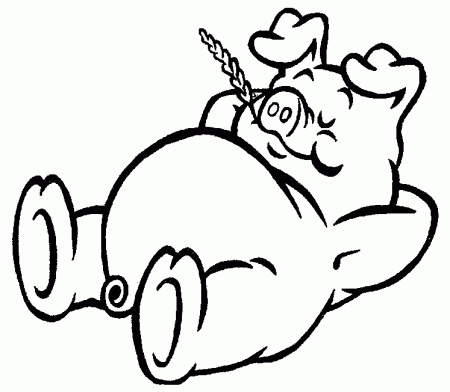 Pig Coloring Pages Animal - Kids Colouring Pages