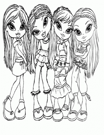 Bratz Characters Coloring Pages