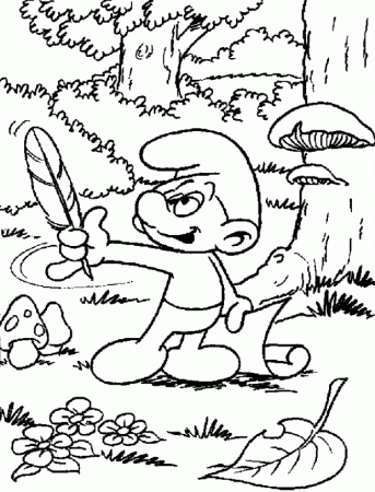 Smurfs-coloring-5 | Free Coloring Page Site