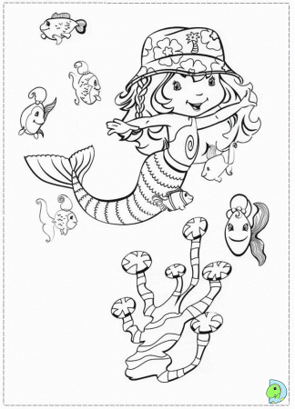 Strawberry Shortcake coloring page- DinoKids.