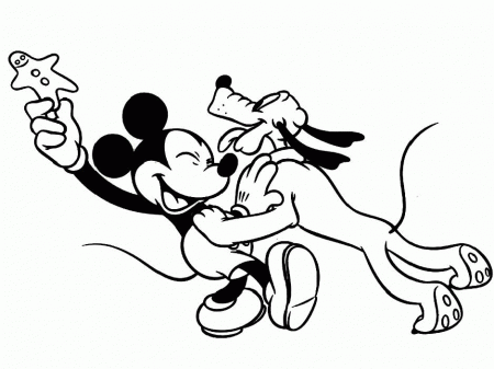 Download Pluto Loves Mickey Mouse So Much Disney Coloring Pages Or 