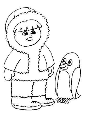 Penguin Coloring Sheet - Homeschool Helper