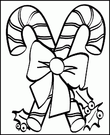 Candy Cane Coloring Pages For Kids | Coloring Pages