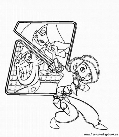 Coloring pages Kim Possible - Printable Coloring Pages Online