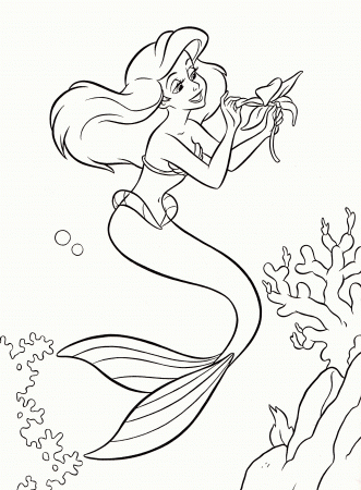 Ariel Princess - Coloring Pages for Kids and for Adults