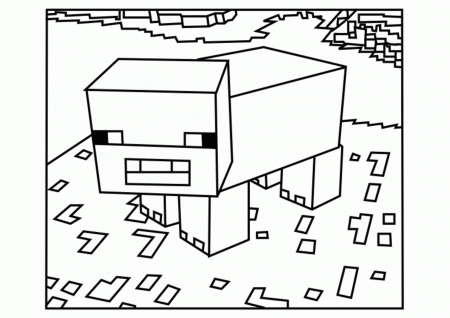 Best Minecraft Pig and Sheep Coloring Pages - Free, printable ...