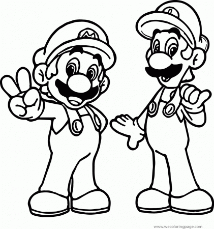 Super Mario Coloring Page 02 | Wecoloringpage