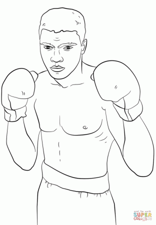 Muhammad Ali coloring page | Free Printable Coloring Pages