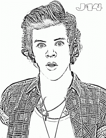 10 Printable One Direction Coloring Pages 10 - J-14