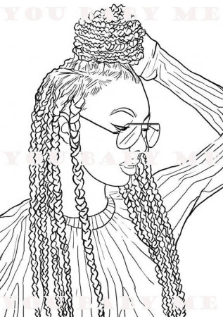 Black Girl Coloring Page ...