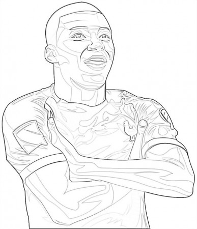 Kylian Mbappé 4 Coloring Page - Free Printable Coloring Pages for Kids