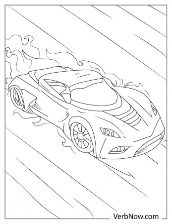 Free RACE CARS Coloring Pages & Book for Download (Printable PDF) - VerbNow