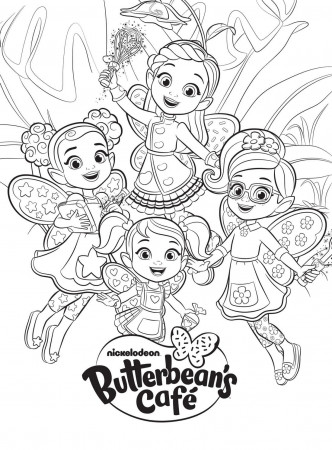 Butterbean's Cafe Coloring Page coloring page