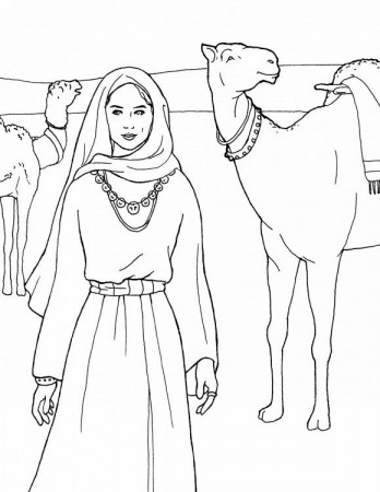 Isaac and Rebekah Coloring Pages - Best Coloring Pages For Kids